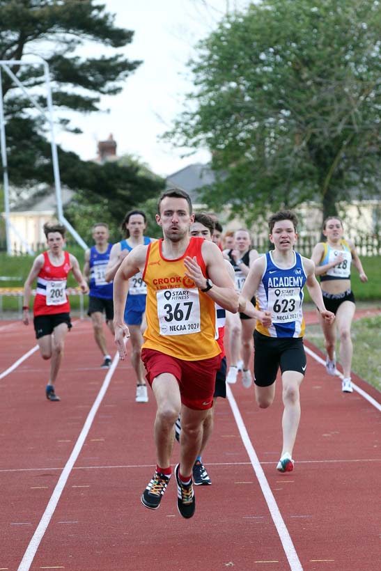 800 metres, 2021 North East Grand Prix No. 2, Monkton, Wednesday, May 19th. Photo: David T. Hewitson/Sports for All Pics